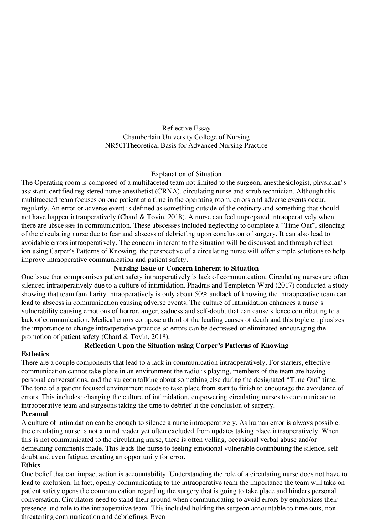 Preview image of Arnett S Week 2 Reflective Essay document